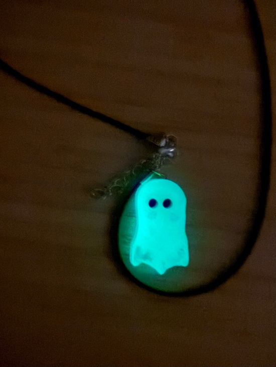 Jewelry - Glow in the dark!!! Ghost Pendant Necklace